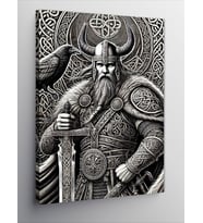 Kanvas Tablo Viking Savaşçı Portresi