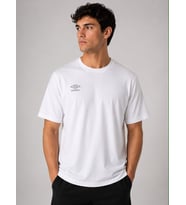 UMBRO Season Erkek Beyaz Pamuklu Spor Tişört NF0150