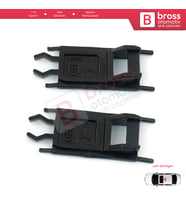 BMW E36 E38 E46 E39 X5 E53 54128202295 için 2 Adet Sunroof Sürgülü Tavan Kılavuz Kolu Akrep Klipsi