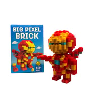İronman Tasarımlı Büyük Parçalı Blok Oyuncak Seti Big Pixel Brick Set