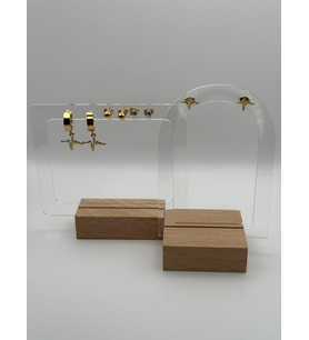 Arnes Jewelry Çelik Zirkon Taşlı Kalp Ritmi Küpe - 4 Çift Set