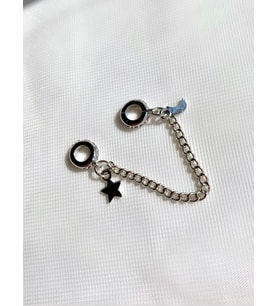 Pandora Model Ay Yıldız Güvenlik Zinciri Charm (bileklik hariç)