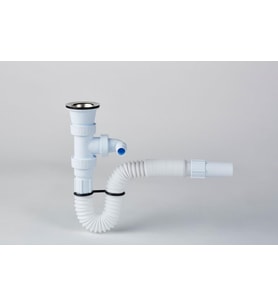 Northcity Çatallı Lavabo Sifonu 32 mm - Sızma Garantili Paslanmaz Lavabo Sifonu