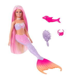 Barbie Renk Değiştiren Deniz Kızı ve Aksesuarları HRP97 Lisanslı Ürün (Karışık)