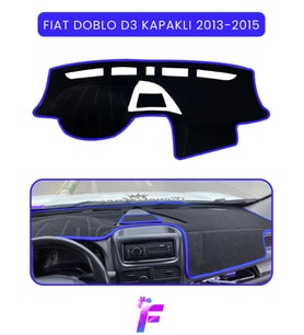 FIAT DOBLO D3 (2013-2015) KAPAKLI Uyumlu Torpido Örtüsü Araca Özel Üretim Kolay Montaj TB11