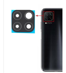 Huawei P40 Lite Kamera Lensi Camı JNY-L21A JNY-L01A JNY-L21B JNY-L22A JNY-L02A (Siyah)