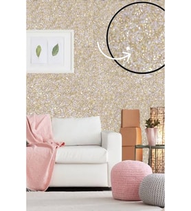 Organik İpek Sıva -  Parlak Gold Rengi - İZO-026 - Dekoratif Yalıtım Sıvası - Ses & Isı & Nem Yalıtımı  - 4 m2
