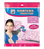 Nurteks Vakumlu Hurç XL-55x90  8587 (Şeffaf)