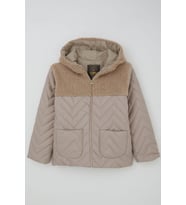 Reycan Erkek Çocuk Kapitone Mont Fermuarlı Peluş Detaylı 5-8 Yaş, Taş