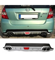 Honda Jazz Gri Difüzör Difizör Yuvarlak Egzoz Görünüm Kulaklı Tip