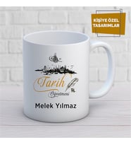 Kişiye Özel İsim Yazılabilir Tarih Öğretmeni Kupa Bardak