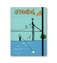 Renkli İstanbul Defter Çizgili Lastikli Boğaz