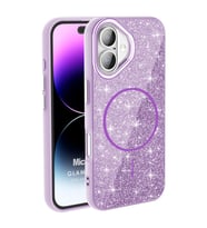 Microsonic Apple iPhone 16 Kılıf GlamGrip Luxe Lila (Lila)