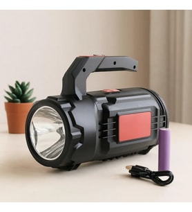 Northcity 2in1 LED+COB Şarjlı El Feneri ve Projektör - USB/Type-C/Pil, 19 Parça Tamir Seti