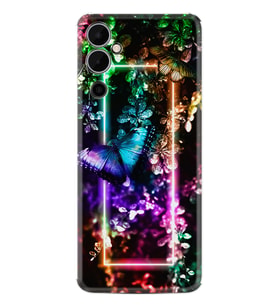 Tecno Pova Neo 2 Kılıf Silikon Desen Özel Seri Butterfly Neon 1684