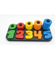 Montessori Eğitici Sayı Sayma Ve Renk Eşleştirme Oyunu Çocuk Matematik Öğretici Bultak Seti