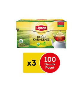 Lipton Dogu Karadeniz Demlik Poset Cay 100 lu X 3 Adet