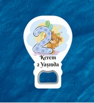İsimli 2 Yaşında Hediyelik Açacak Magnet