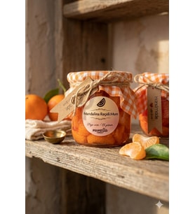 Mandalina Reçeli Mum - Mumelia Candles Doğal Soya Cam Kavanoz Tasarım Mum