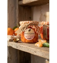 Mandalina Reçeli Mum - Mumelia Candles Doğal Soya Cam Kavanoz Tasarım Mum