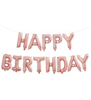 Happy Bırtday Folyo Balon Rose Gold