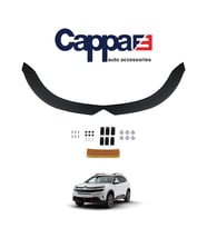 CAPPAFE Citroen C5 Aircross Ön Kaput Koruyucu Rüzgarlık 4mm Parlak Siyah 2017-›