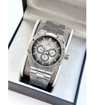 Ferro FM11537AWT-A2 Quartz Çelik Gri Siyah Kadran 42 mm Erkek Kol Saati