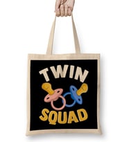 Cute & Funny Twin Squad Twinning Baby Pacifiers Bez Çanta Uzun Saplı