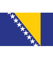 Bosna hersek Bayrağı (30x45 cm) (Renksiz)
