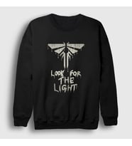 Presmono Unisex Beyaz Look For The Light The Last Of Us Sweatshirt 522893tt (Siyah)
