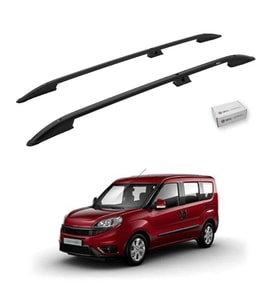 Turtle Fiat Doblo 2 2010-2022 / Kısa Şasi Tavan Çıtası Crown Siyah