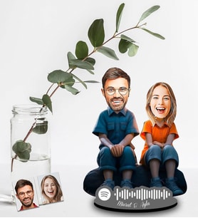 Kişiye Özel Spotify Sevgili Tasarımlı Ahşap Biblo Model-41