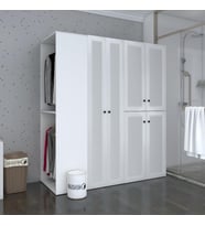 Kenzlife membran çamaşır-kurutma makinesi dolabı ve giysi dolabı bistami sol byzbyz panjur 180*160*60 mebran kapak suntalam gövde