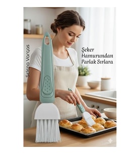 Yumurta Fırçası 18 CM Mutfak Yağlama Sos Sürme Fırçası Pasta Hamur Fırçası