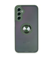 Samsung Galaxy A24 4g Kılıf Montreal Yüzüklü Silikon Kapak - Yeşil