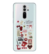 Xiaomi Redmi Note 8 PRO Uyumlu Lana Del Rey Sticker Tasarımlı Şeffaf Telefon Kılıfı