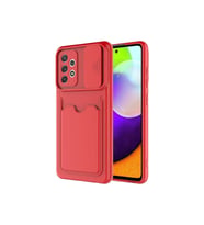 Samsung Galaxy A72 Uyumlu Kılıf Zore Kartix Kapak (Kırmızı)