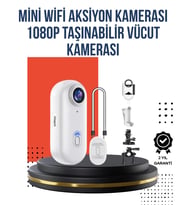360° Klipsli Manyetik Spor Kamera Yüksek Çözünürlük