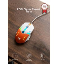 Torima Oyuncu Mouse Rgb Aydınlatma Kablolu Gaming Mouse TM24 Beyaz