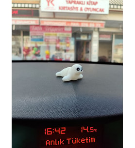 Otomobil Aksesuarı Dikiz Aynası Aksesuarı Dikiz Aynası Süsü Sevimli Deniz Foku