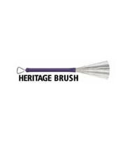 Vic Firth HB Heritage Bateri Fırça Bageti (Wire Brush-1 Çift ) Caz ve Akustik Çalım, Çekilebilir Tel Fırça, Kauçuk Sap