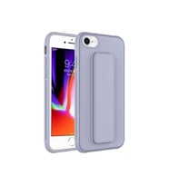 Apple iPhone SE 2020 Uyumlu Kılıf Zore Qstand Kapak (Gri)
