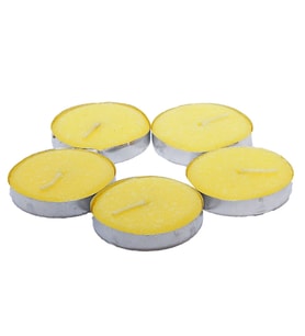 LokmanAVM Ksmart Tea Lights Sarı Mum 5 li 1 Paket