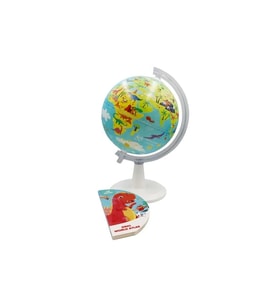 GÜRBÜZ 48253 20 CM DİNO WORLD GLOBE + BOOK + USB IŞIKLI KÜRE