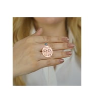 Yaşam Çiçeği Ve Nazar Tasarımlı Rose 925 Ayar Gümüş Kadın Kolye