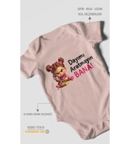 Dayımı Aratmayın Bana! Kısa Kollu Bebek Body %100 Pamuk