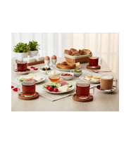 Paşabahçe 55833 Bricks Cam Kulplu Çay Kupası 250 cc 6'lı