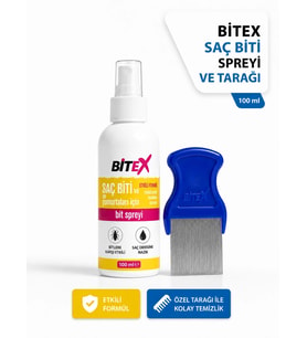 Bitex - Saç Biti ve Yumurtaları İçin Sprey (Tarak Hediyeli)