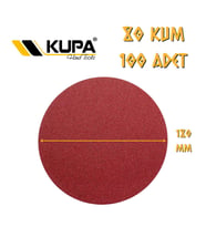 Kupa Yuvarlak Cırt Zımpara 180 mm - P80 Kum - 100 Adet