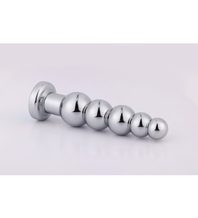 Metal Boğumlu Yapıya Sahip 14 Cm Taşlı Lüks Plug